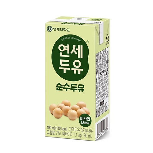 연세두유 순수두유, 96개, 190ml