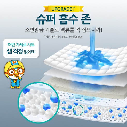 팸퍼스 뽀로로 통잠팬티, 아이와 부모 모두에게 꿀잠을 선물합니다.