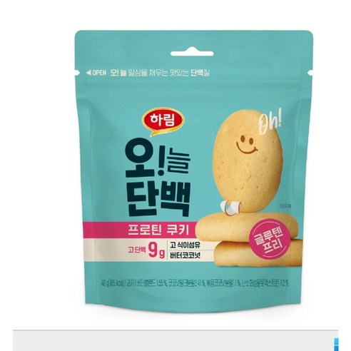 하림쿠키 추천 가격비교 하림 오! 늘단백 프로틴쿠키 버터코코넛: 맛과 건강, 두 마리 토끼를 잡다! 사용후기확인하세요