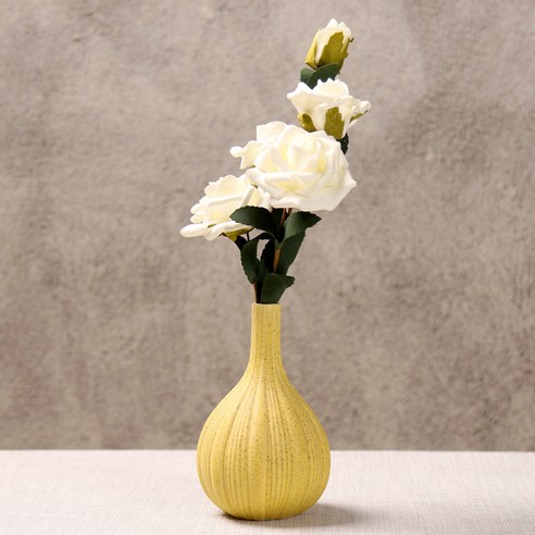 DFMEI 꽃병. 화병.Vase.--꽃병 도자기 모던 심플 거실 패션 소품 홈 장식품 도자기 드라이플라워입니다.꽃병 화예입니다, DFMEI.옐로우 세트 여섯 2