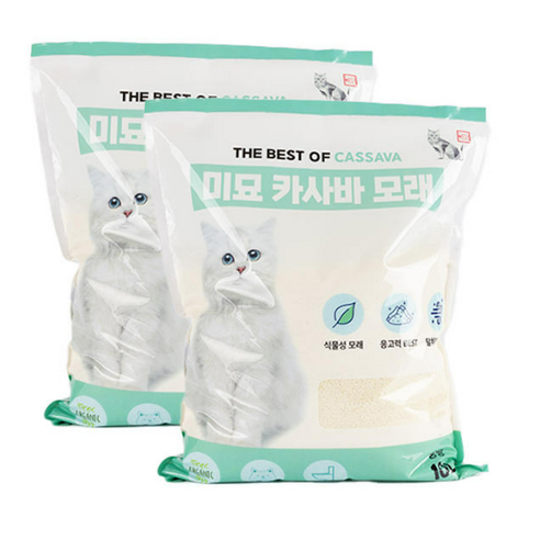 써유를 잇는 친환경 카사바 모래, 고양이와 집사 모두를 위한 최고의 선택!