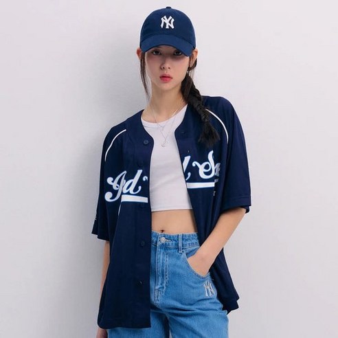 MLB 바시티 하이글로시 베이스볼 셔츠(Product code: 3ABSV0243-43NYS) 588057 mlb셔츠