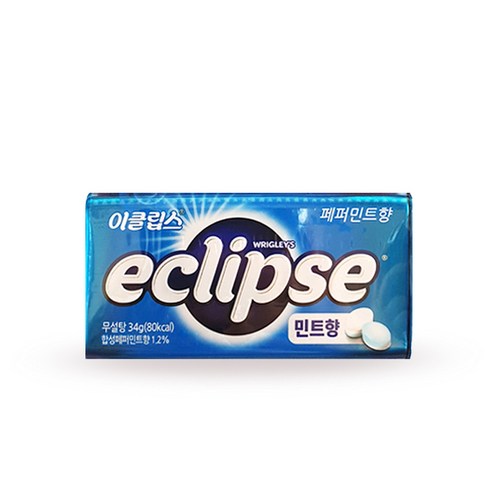 이클립스 페퍼민트향 캔디, 34g, 10개