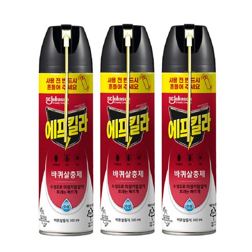 에프킬라 바퀴 스프레이 수성 500ml 3개 - 기타살충/방충제 | 쿠팡