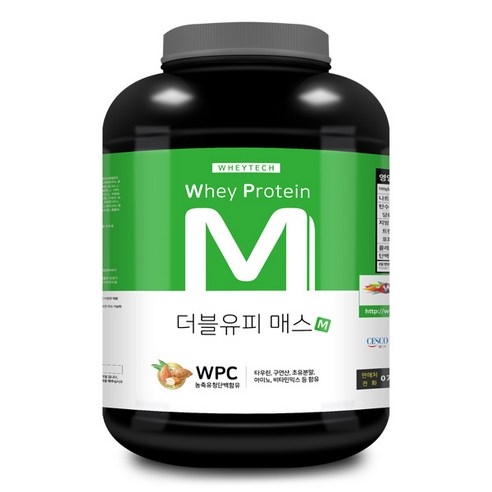 웨이테크 M 더블유피 프로틴 단백질 헬스보충제/웨이게이너매스/사은품, 2.2kg, 1개