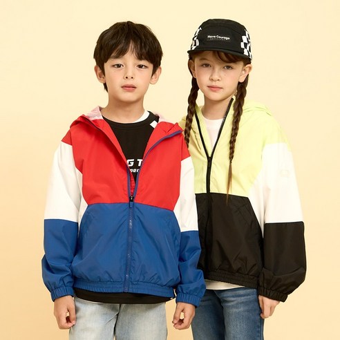 인디고뱅크키즈 인디고키즈 배색 바람막이 자켓 IKJA24SG1 7358