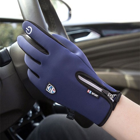 아베베즈 스마트 터치 기능성 방한장갑, 블랙, 1개