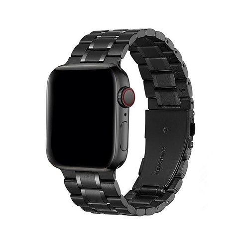 우먼스9999 애플워치 7 SE 라인 메탈 스트랩 호환가능, 03. 블랙 38/40/41mm