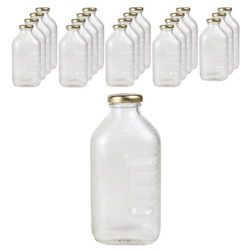 가인글로벌 사각델몬트500 유리병, 500ml, 20개