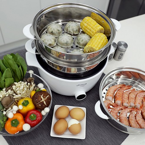 키친아트 허브 3단 멀티쿠커 & 전기찜기, KAMC-ST544