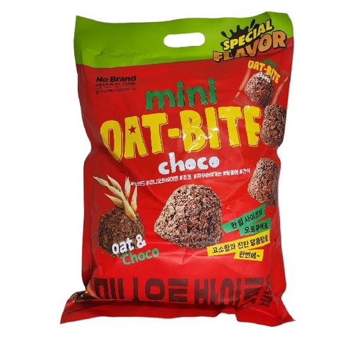 노브랜드 미니 오트 바이트 초코 370g x 2개