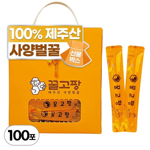 꿀고팡 제주산 사양벌꿀 스틱, 1.2kg, 1박스
