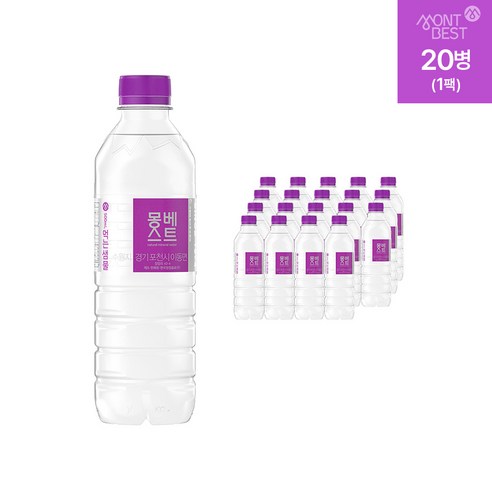 몽베스트 생수, 500ml, 20개