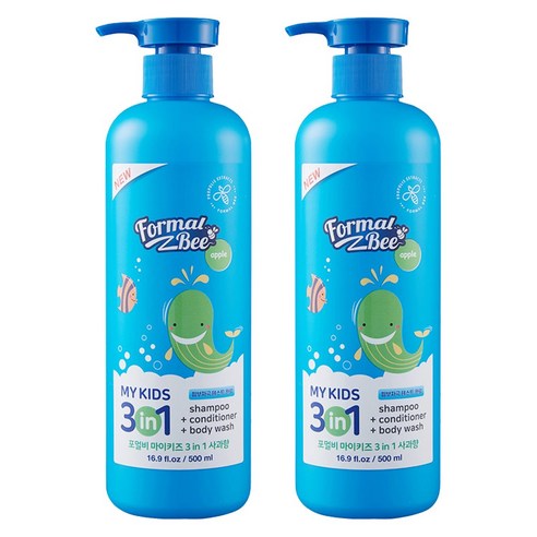 포멀비 마이키즈 3in1 사과향 500ml*2개, 500ml, 1세트