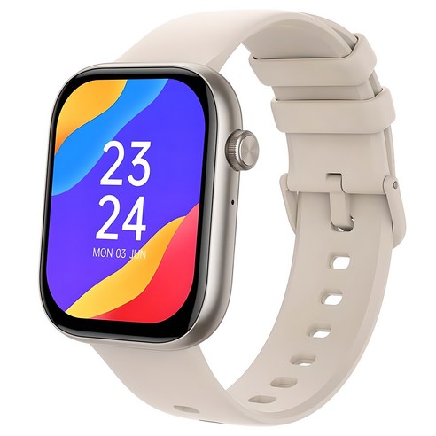젤센 웨어러블 스마트워치 + 스트랩 세트 에어워치6, 스타라이트, 39mm, GPS