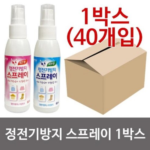 정전기 방지 섬유 스프레이 2종세트 60ml 탈취제, 단품1개(허브), 1개