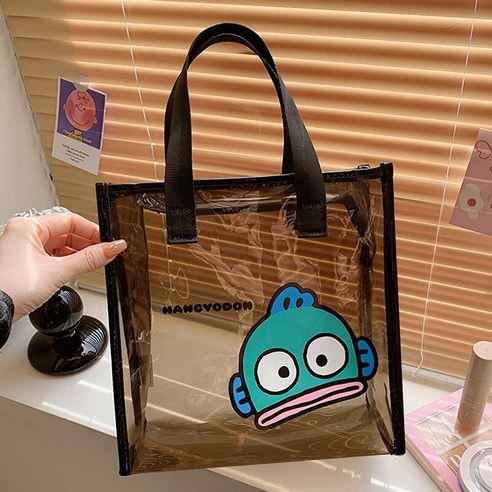 문구보따리 산리오 투명한 가방 수영가방 화장품 파우치