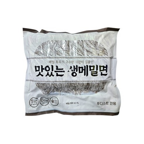 식자재왕 생메밀면 1kg (6인분), 5개