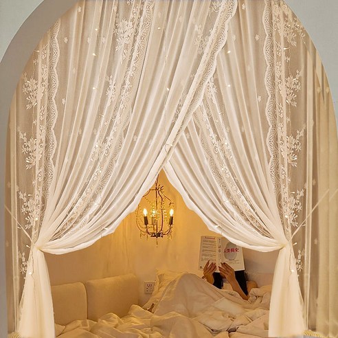 부드러운 레이스 커튼으로 완성하는 햇살 맛집