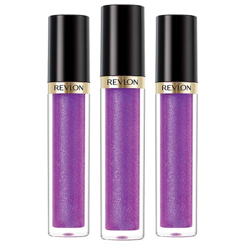 레브론 수퍼 러스트러스 립 글로스 3.8ml, Sugar Violet, 3개