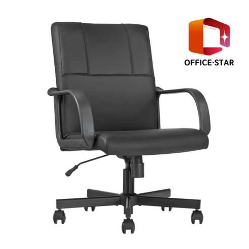 일본정품브랜드 OFFICE . STAR RULE 사무용 의자 회의실용 학생용 컴퓨터 메쉬 체어 PU, 흑색