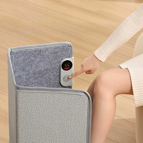 안나커머스 발난로 소형 사무실 전기히터 파티션히터, 세트 D1900 운모회색 3면 + S80 모란디회색