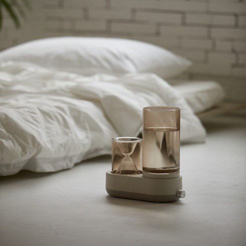 르젠 저전력 모래시계 가열식 가습기, LZHD-1600B, 베이지