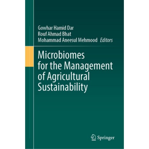 (영문도서) Microbiomes for the Management of Agricultural Sustainability Hardcover, Springer, English, 9783031329661