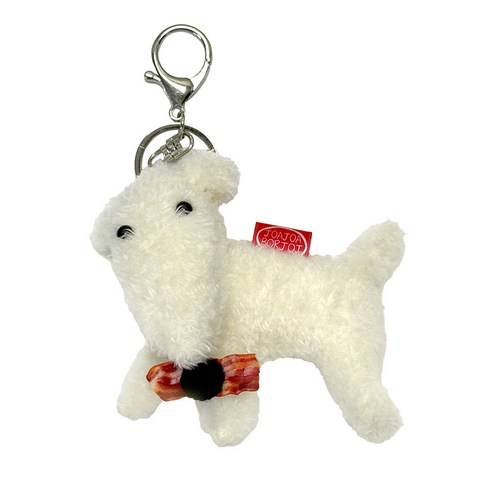앙증맞은 매력, 뛰어가는 보르조이 강아지 밈 인형 키링 가방걸이 보르조이키링