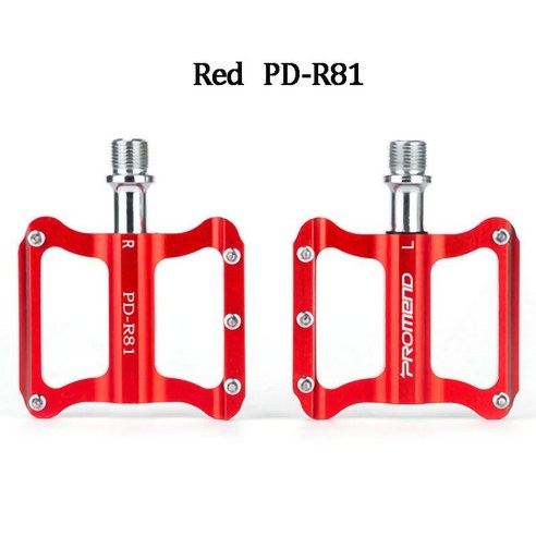 자전거 페달 액세서리 초경량 MTB 자전거 페달 CNC DU 베어링 방수 사이클링 페달, Red R81