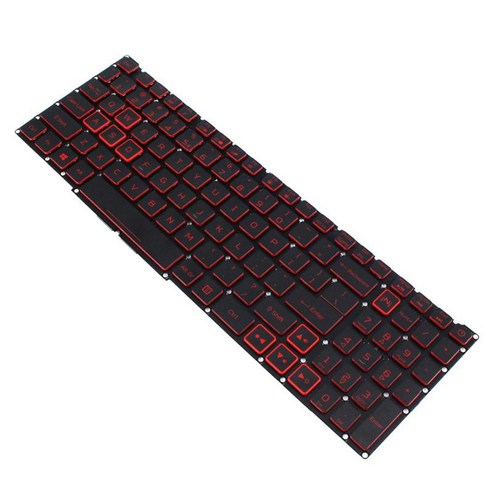 Nitro 5 AN515 54용 미국 백라이트 키보드 LG5P 예비, 검은 색, {"사이즈":"13.78x5.9x0.2인치"}, {"수건소재":"플라스틱"}