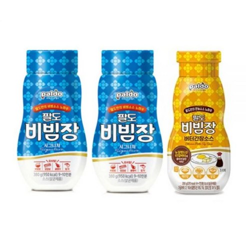 팔도 비빔장 시그니처 380g x 2개+버터간장소스 200g 1개