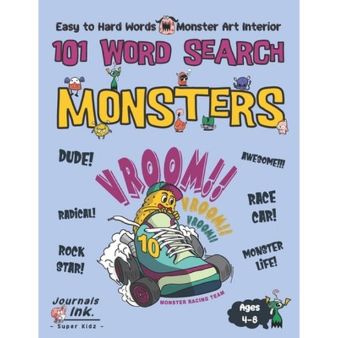 Monster Word Search Book for Kids Ages 4-8: 101 Puzzle Pages. Custom Art Interior. Cute fun gift! SU... Paperback, Independently Published, English, 9798553385705