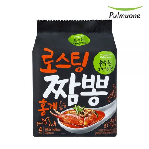 풀무원 로스팅 짬뽕 홍게 398.4g (4봉), 4개