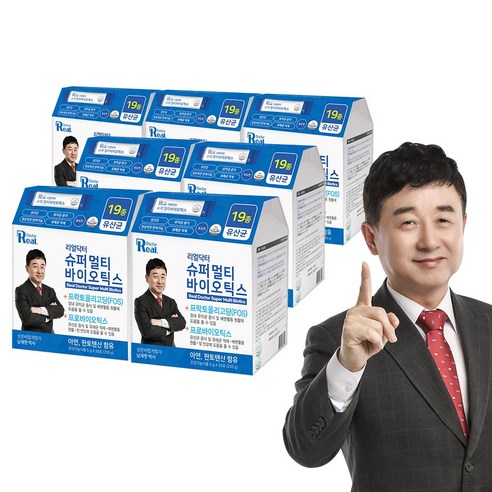 리얼닥터 슈퍼 멀티 바이오틱스 50포 포스트바이오틱스 유산균 19종유산균 유산균먹이 면역유산균 특허유산균 아연.셀렌 4중기능성 남재현박사 성분설계