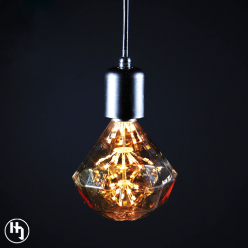 [비츠온 LED 에디슨 눈꽃 전구]카페 레일 파티 조명 신혼집 감성 무드등 셀프조명 등기구 줄 캠핑 전등선 스트링라이트, D110, 1개