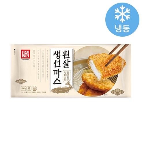 한성 흰살생선까스, 600g, 1개