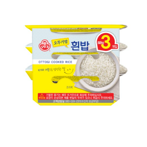 오뚜기 맛있는 오뚜기밥, 210g, 3개