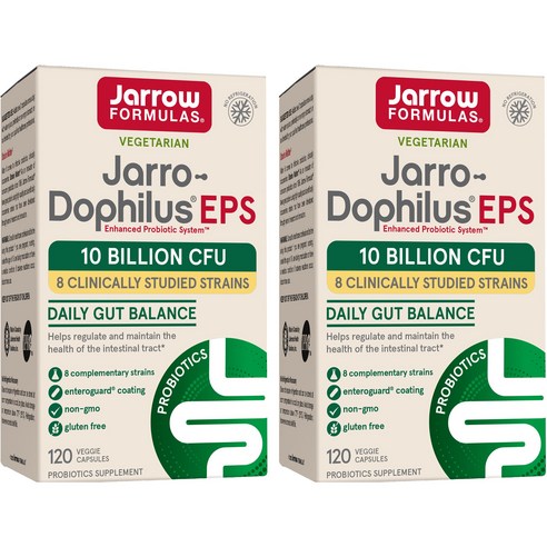 재로우 자로-도필러스 EPS 다이제스티브 프로바이오틱 유산균 50억 베지캡, 120정, 2개