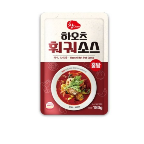 참소스 하오츠 훠궈소스 홍탕, 180g, 1개