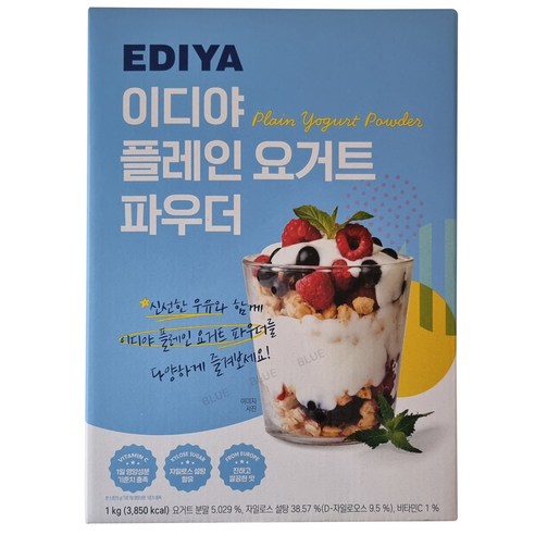 이디야 플레인 요거트 파우더 1kg 코스트코 밀크 스무디 아이스크림, 1개, 1개