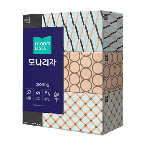 모나리자 각티슈 2겹, 250매, 24개