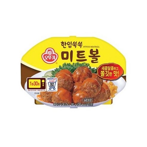 오뚜기 한입쏙쏙 미트볼(렌지), 180g, 3개