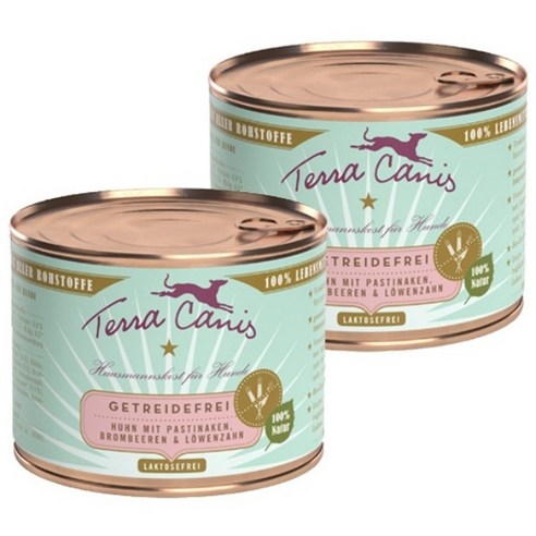 테라카니스 강아지 그레인프리 습식사료, 200g, 2개, 닭+파스닙