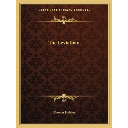 (영문도서) The Leviathan Paperback, Kessinger Publishing, English, 9781162699561