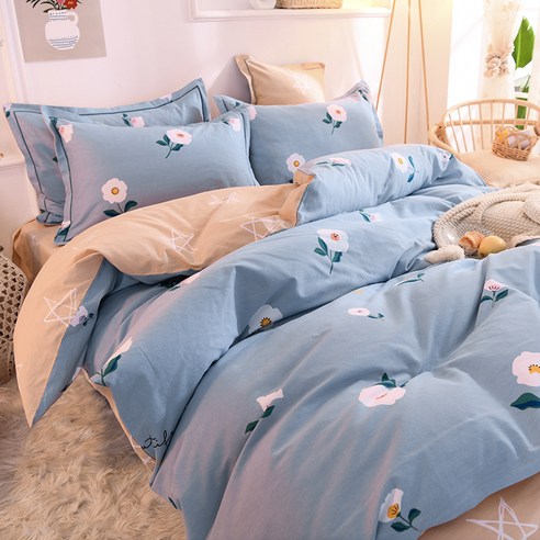 GoGold 침구 - 두 꺼 운 보온 순면 마모 침구 4 종 세트 1.2m / 1.5m / 1.8m, SKU-14