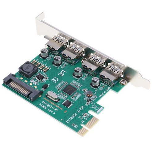 5Gbps PCI-USB 3.0 허브 분배기 네트워크 어댑터 카드 외부, 설명 설명, 120x67mm, PCB 보드