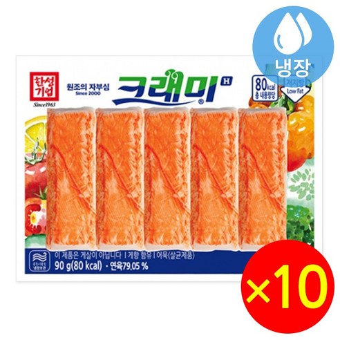 한성기업 크래미h 90g 맛살 게살 샐러드용 게맛살, 7개