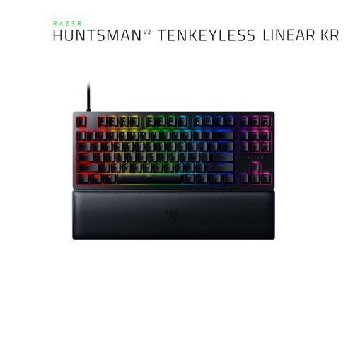 레이저 Huntsman V2 TKL Linear KR 키보드, RZ03-0394, 블랙