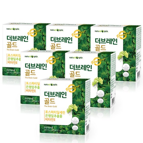 포스파티딜세린 포스타디딜세린 뇌영양제 더브레인골드, 60정, 6개
